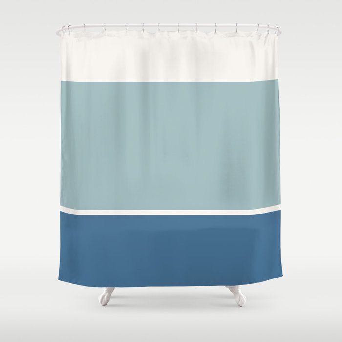 Contemporary Color Block XVIII Shower Curtain Gallery Image 1