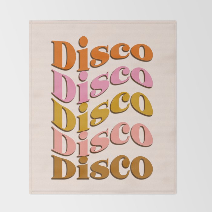 Groovy Disco Disco Throw Blanket Gallery Image 2