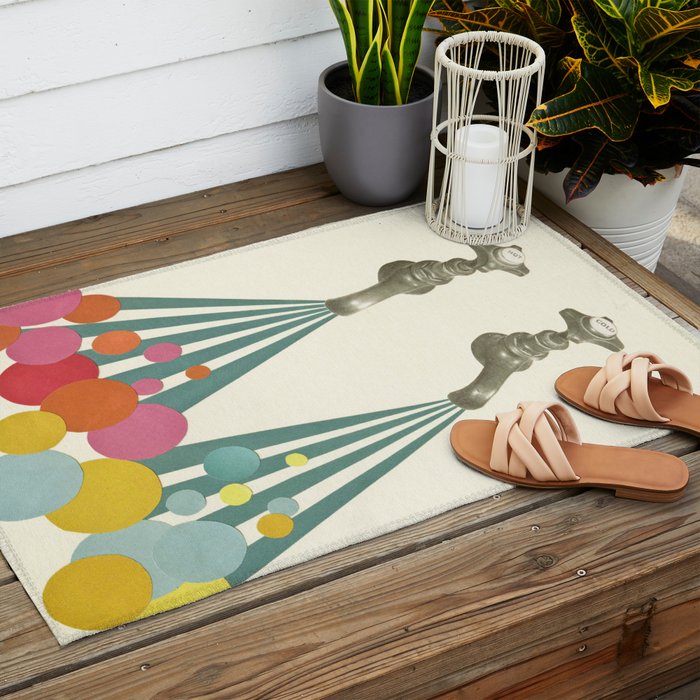 Soapsuds Outdoor Rug Gallery Image 2