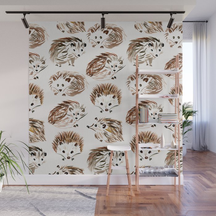 Hedgehogs Wall Mural Gallery Image 1