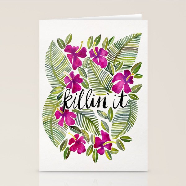 Killin' It - Tropical Pink Stationery Card Gallery Image 2