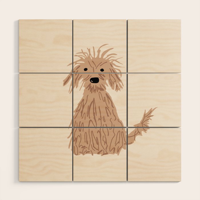 Doggy day cream version Wood Wall Art Gallery Image 1