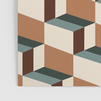Cuboid Geometric Abstract Shapes Pattern VIII Poster Gallery Image 3