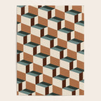 Cuboid Geometric Abstract Shapes Pattern VIII Poster Gallery Image 4