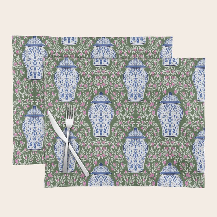 Chinoiserie Blossoms Placemat Gallery Image 1