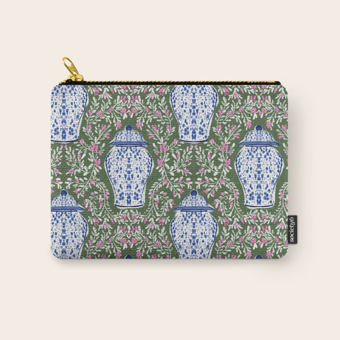 Chinoiserie Blossoms Carry All Pouch Gallery Image 1