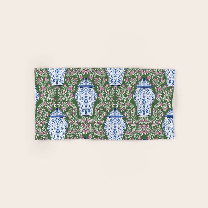 Chinoiserie Blossoms Bath Towel Gallery Image 1