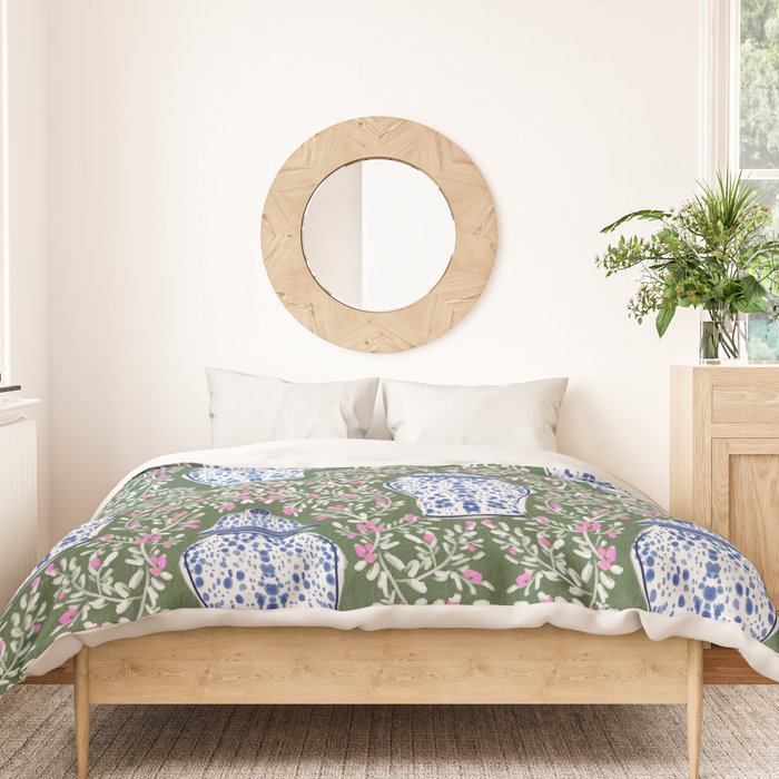 Chinoiserie Blossoms Duvet Cover Gallery Image 3
