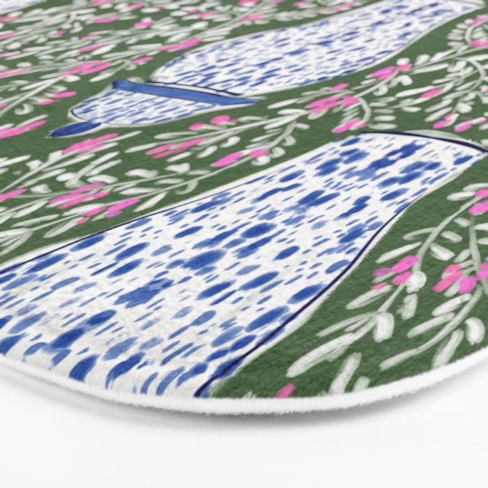 Chinoiserie Blossoms Bath Mat Gallery Image 3