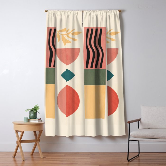 Geometric Shapes 253 Window Curtain Gallery Image 5