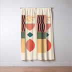 Geometric Shapes 253 Window Curtain Gallery Image 3