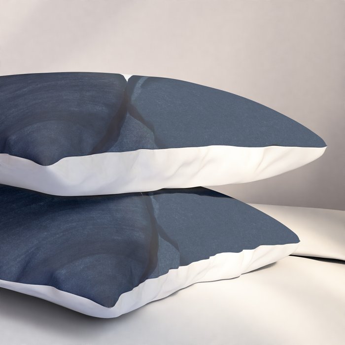 Minimalist Painting Blue II, Modern Abstract Pillow Sham Gallery Image 3