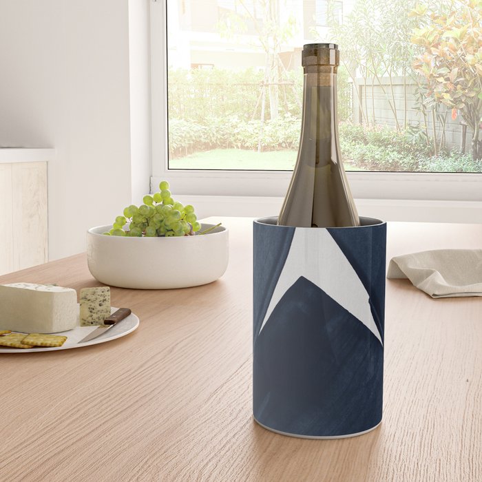 Minimalist Painting Blue II, Modern Abstract Wine Chiller Gallery Image 4