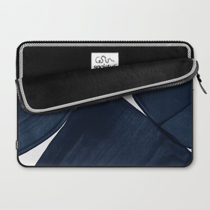 Minimalist Painting Blue II, Modern Abstract Laptop Sleeve Gallery Image 2