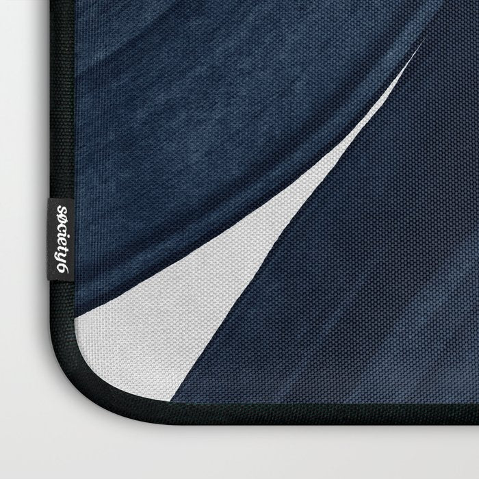 Minimalist Painting Blue II, Modern Abstract Laptop Sleeve Gallery Image 3