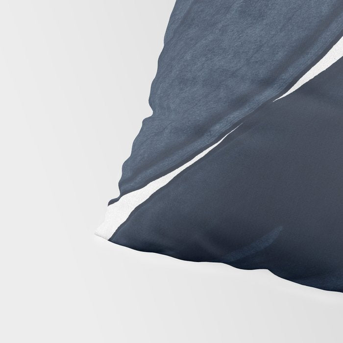 Minimalist Painting Blue II, Modern Abstract Pillow Sham Gallery Image 4