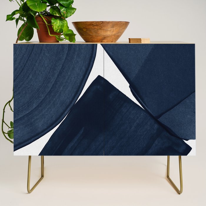Minimalist Painting Blue II, Modern Abstract Credenza Gallery Image 1