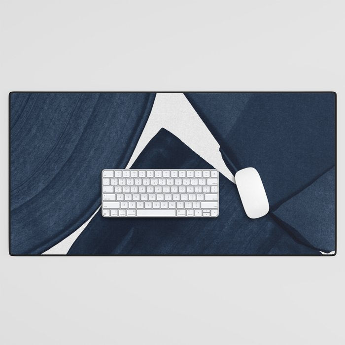 Minimalist Painting Blue II, Modern Abstract Desk Mat Gallery Image 1