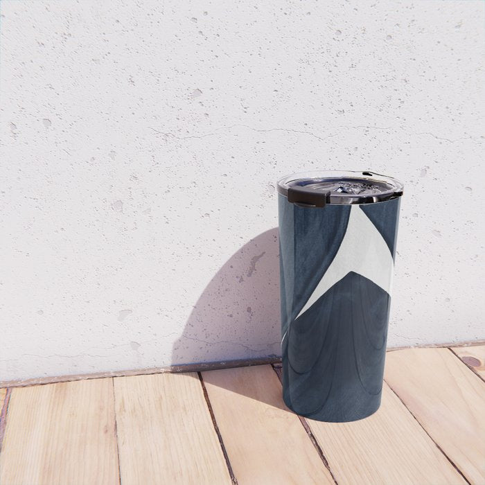 Minimalist Painting Blue II, Modern Abstract Travel Mug Gallery Image 4