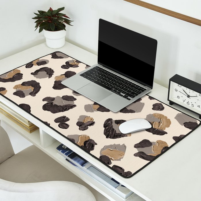 Leopard Print â Neutral Desk Mat Gallery Image 2