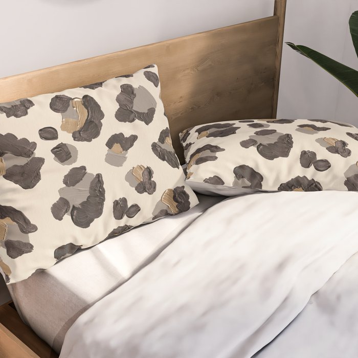 Leopard Print â Neutral Pillow Sham Gallery Image 2
