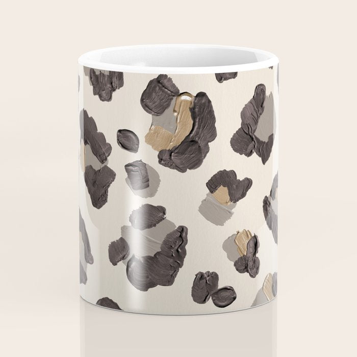 Leopard Print â Neutral Coffee Mug Gallery Image 4