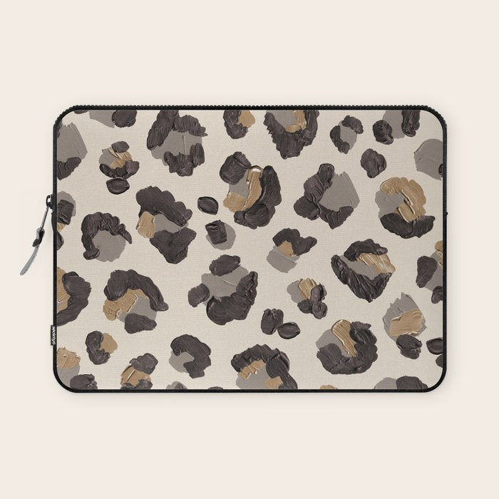 Leopard Print â Neutral Laptop Sleeve Gallery Image 1