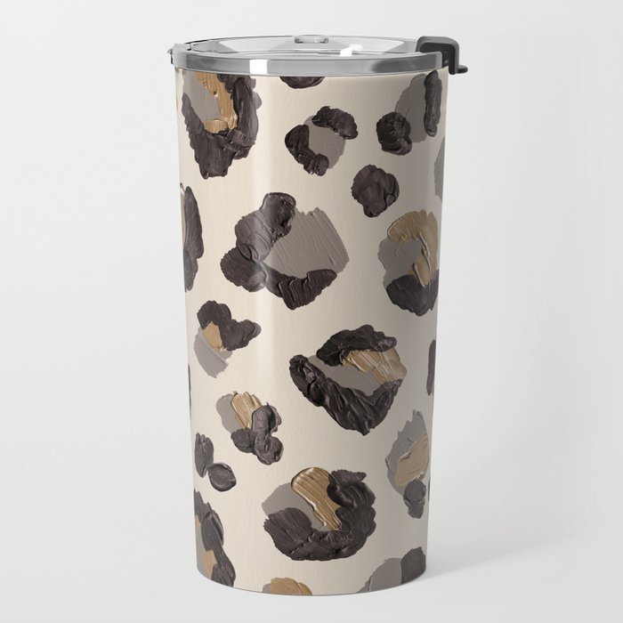 Leopard Print â Neutral Travel Mug Gallery Image 2