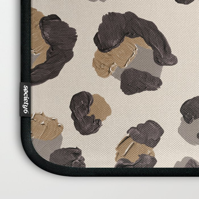 Leopard Print â Neutral Laptop Sleeve Gallery Image 3
