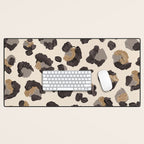 Leopard Print â Neutral Desk Mat Gallery Image 1