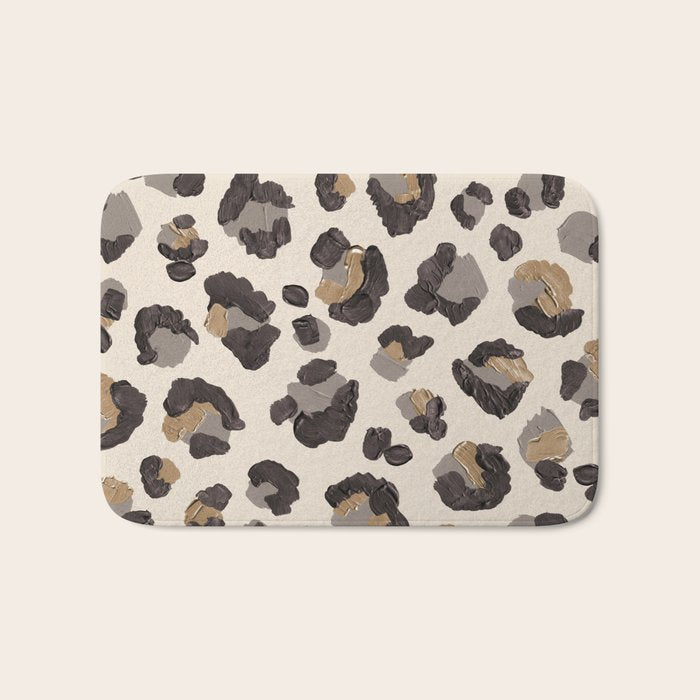 Leopard Print â Neutral Bath Mat Gallery Image 1