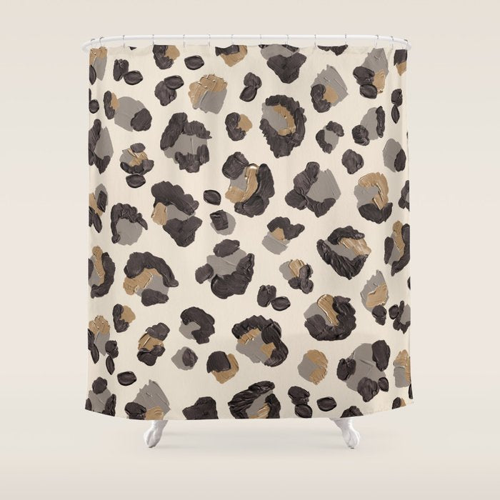 Leopard Print â Neutral Shower Curtain Gallery Image 1
