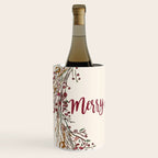 Merry Christmas Wreath Wine Chiller Gallery Image 2