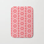 Asanoha Pattern - Coral Bath Mat Gallery Image 1