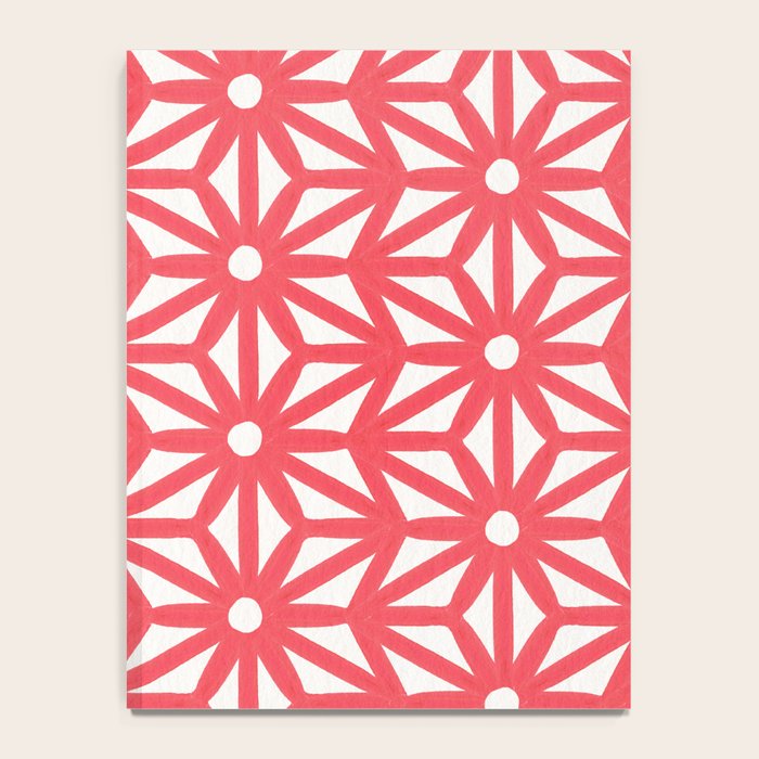 Asanoha Pattern - Coral Notebook Gallery Image 4