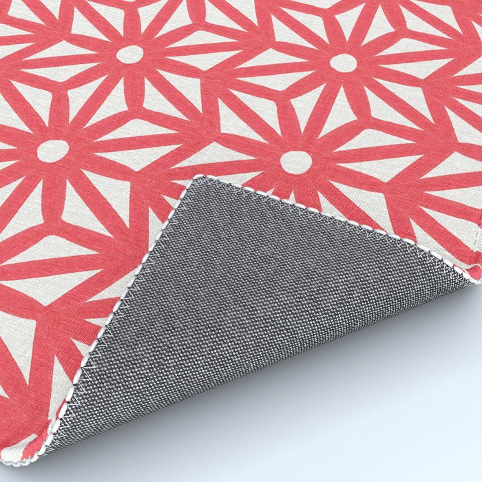 Asanoha Pattern - Coral Rug Gallery Image 4