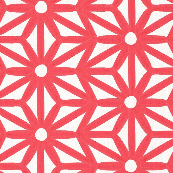 Asanoha Pattern - Coral Coffee Mug Gallery Image 2
