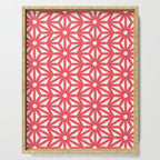 Asanoha Pattern - Coral Serving Tray Gallery Image 1