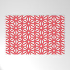 Asanoha Pattern - Coral Welcome Mat Gallery Image 1