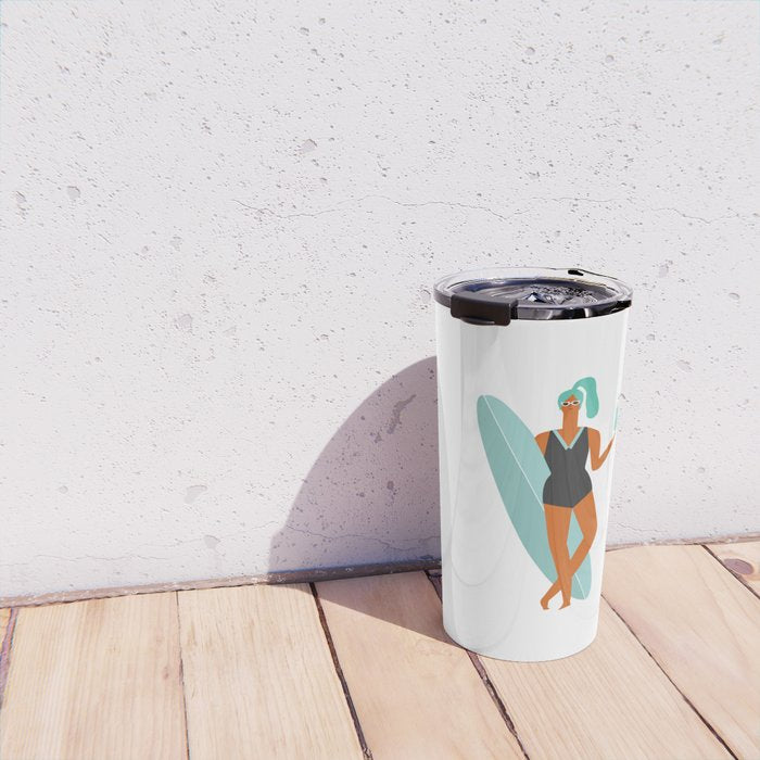 Beach girl Travel Mug Gallery Image 4