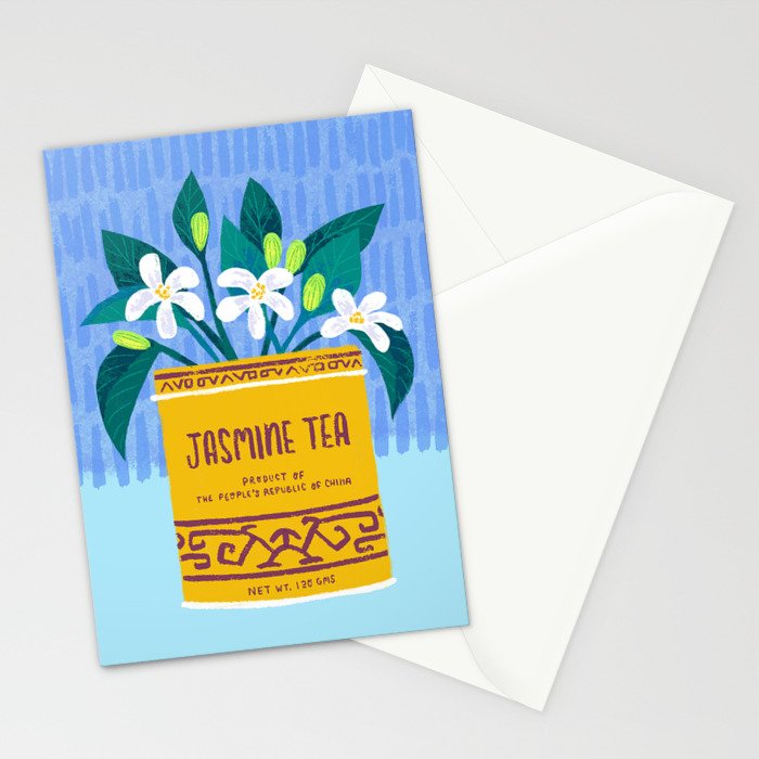 Jasmine Bouquet Florals Stationery Card Gallery Image 2