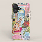 Cheetah in the City Pink iPhone Case Gallery Image 1