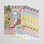 Cheetah in the City Pink Wrapping Paper Gallery Image 3