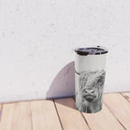portrait of a highland cow Travel Mug Gallery Image 4