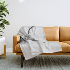 portrait of a highland cow Throw Blanket Gallery Image 1