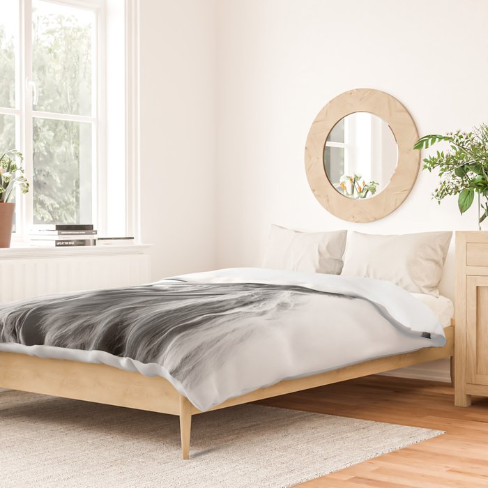 portrait of a highland cow Duvet Cover Gallery Image 2