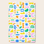 Colorful abstract organic shape art pattern Cutting Board Gallery Image 1