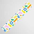 Colorful abstract organic shape art pattern Table Runner Gallery Image 3