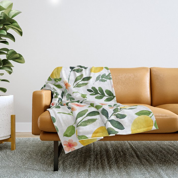 Lemon Grove Throw Blanket Gallery Image 1