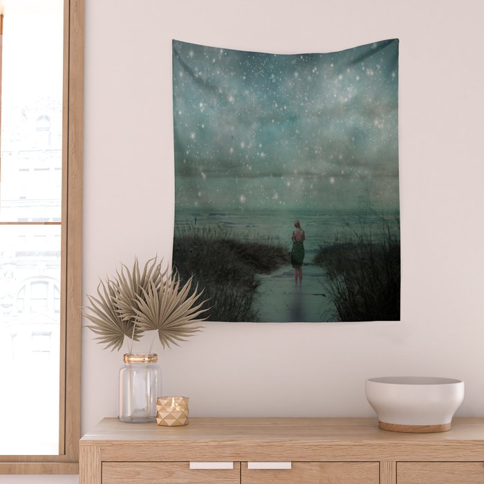 Stars in the Night Sky Wall Tapestry Gallery Image 2